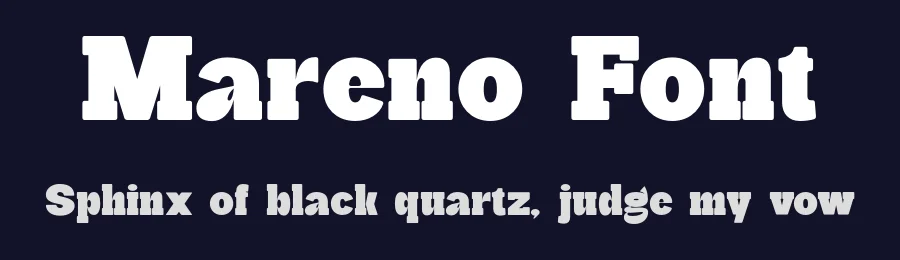 Mareno Font by Almeera Studio — Slab Serif Font — thumbnail 2