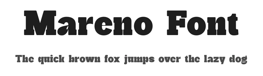 Mareno Font by Almeera Studio — Slab Serif Font