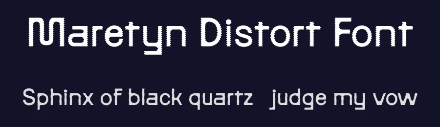 Maretyn Distort Font by craftsupplyco — Display Font — thumbnail 2