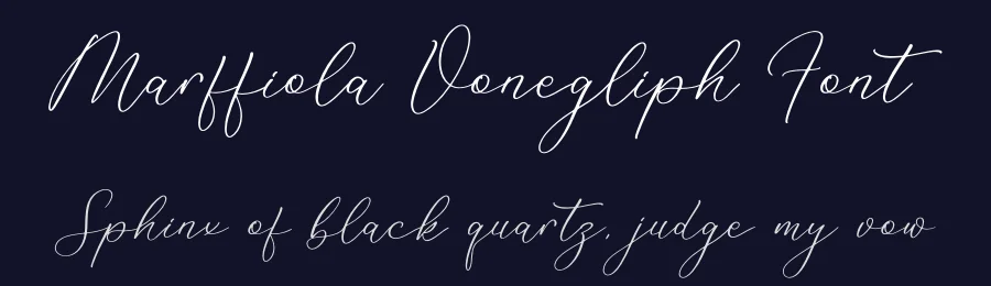 Marffiola Vonegliph Font by perspectype — Script Handwritten Font — thumbnail 2