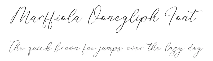 Marffiola Vonegliph Font by perspectype — Script Handwritten Font