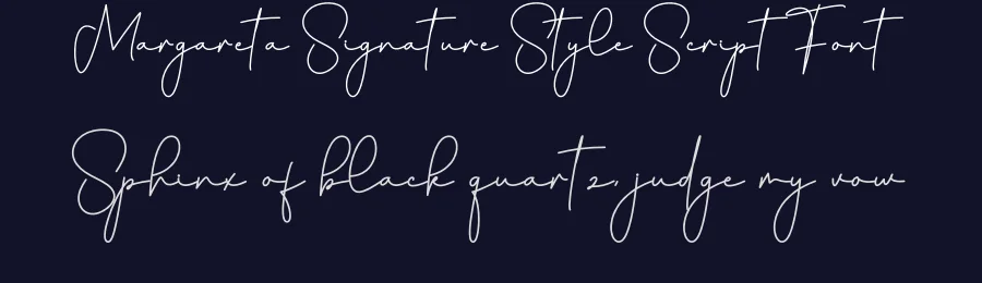 Margareta Signature Style Script Font by creativeletter — Script Handwritten Font — thumbnail 2
