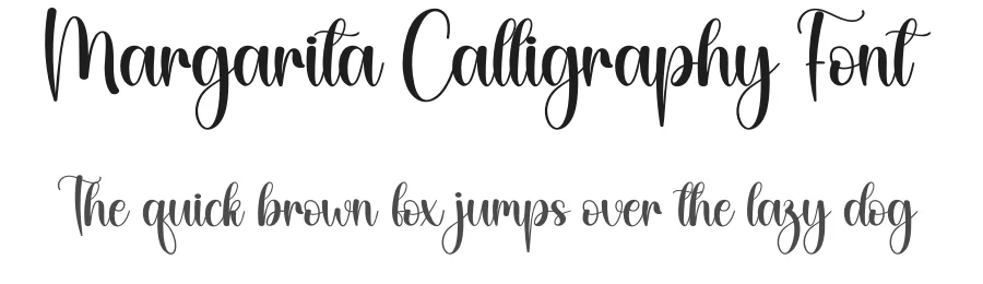 Margarita Calligraphy Font by creativeletter — Script Handwritten Font