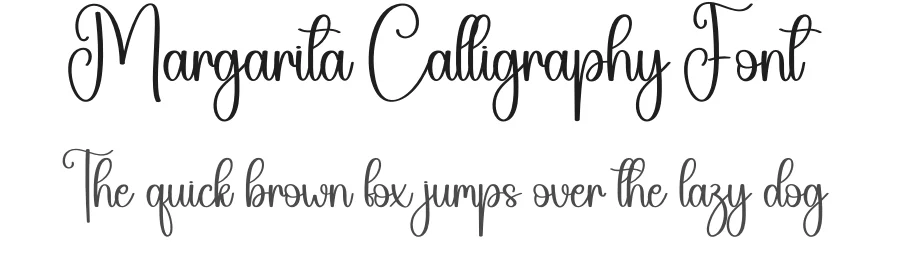 Margarita Calligraphy Font by creativeletter — Script Handwritten Font