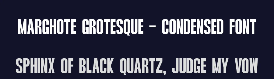 Marghote Grotesque – Condensed Font by NuType — Decorative Font — thumbnail 2