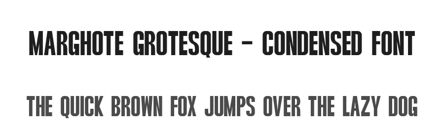 Marghote Grotesque β Condensed Font by NuType β Decorative Font