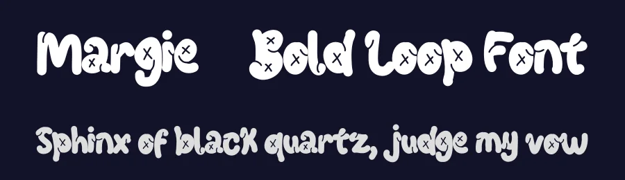 Margie – Bold Loop Font by Dhabee — Decorative Font — thumbnail 2