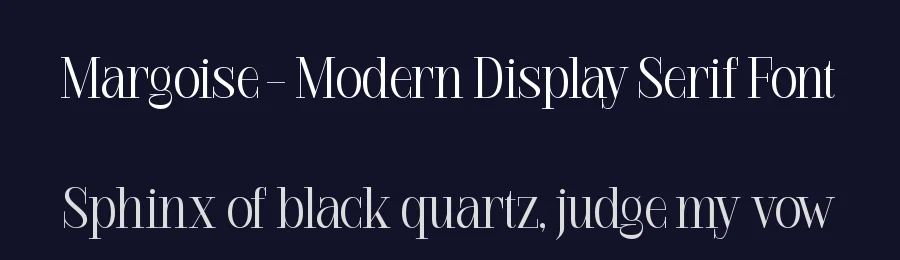 Margoise – Modern Display Serif Font by timelesstype.co — Display Font — thumbnail 2