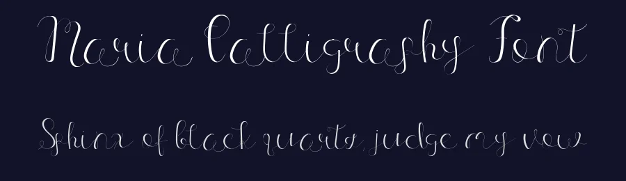 Maria Calligraphy Font by Typeface — Script Handwritten Font — thumbnail 2