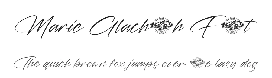 Marie Glachith Font by letterenastudios — Script Handwritten Font