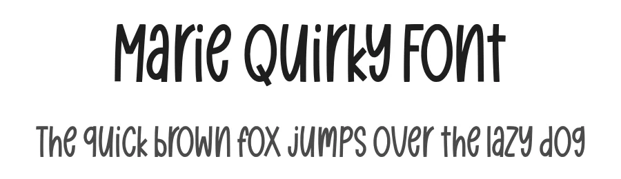Marie Quirky Font by Siapgraph — Script Handwritten Font