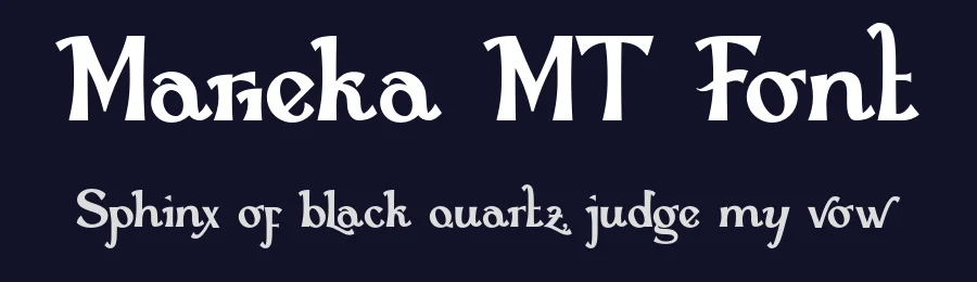 Marieka MT Font by motiontailstudio — Display Font — thumbnail 2