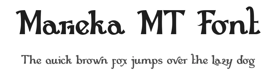Marieka MT Font by motiontailstudio — Display Font