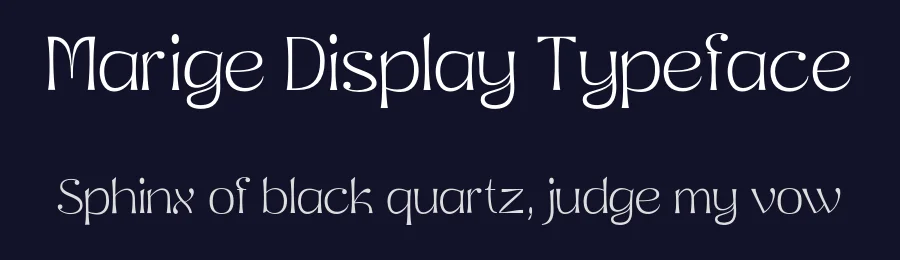 Marige Display Typeface by mixjpg — Decorative Font — thumbnail 2