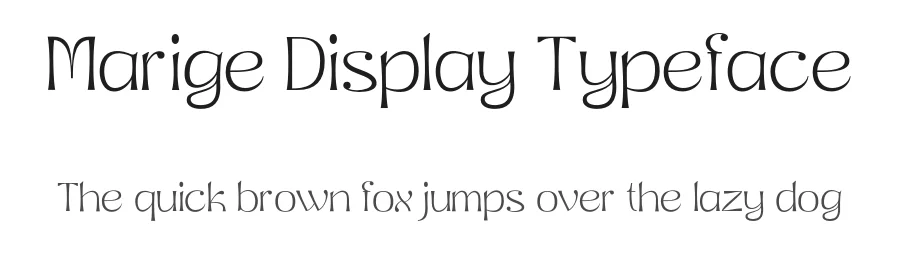 Marige Display Typeface by mixjpg — Decorative Font