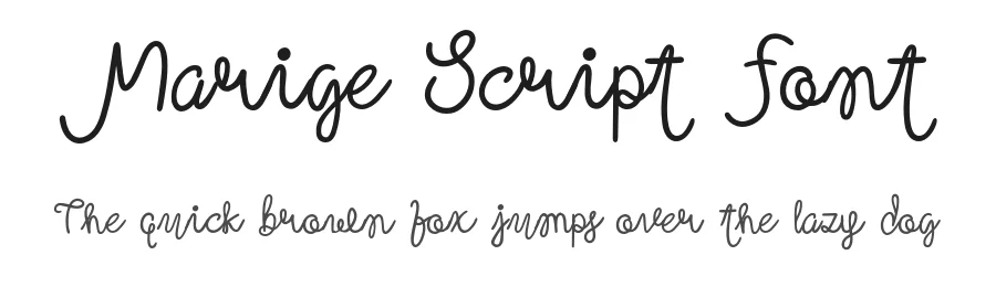 Marige Script Font by pandekastudio — Script Handwritten Font