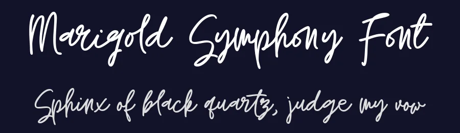 Marigold Symphony Font by letterhanna — Script Handwritten Font — thumbnail 2