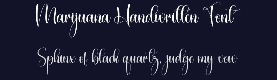 Marijuana Handwritten Font by creativeletter — Script Handwritten Font — thumbnail 2