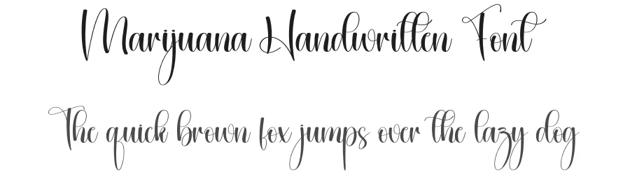 Marijuana Handwritten Font by creativeletter — Script Handwritten Font