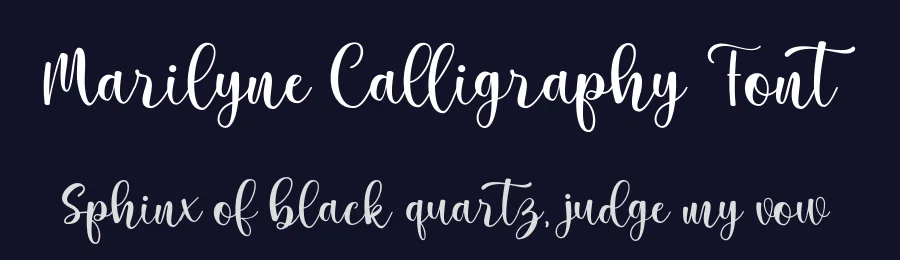 Marilyne Calligraphy Font by silverdav — Script Handwritten Font — thumbnail 2