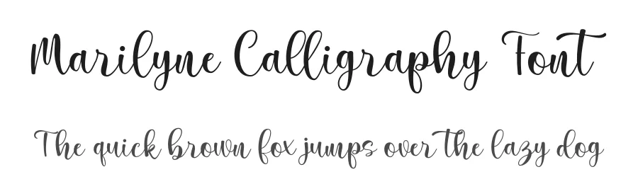 Marilyne Calligraphy Font by silverdav — Script Handwritten Font