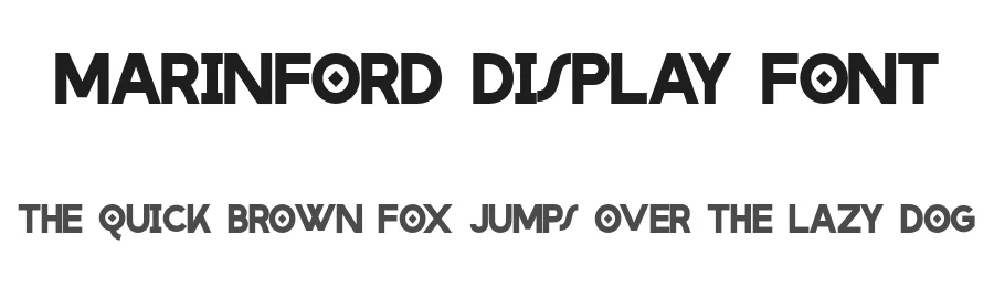Marinford Display Font by andika fez — Sans Serif Font