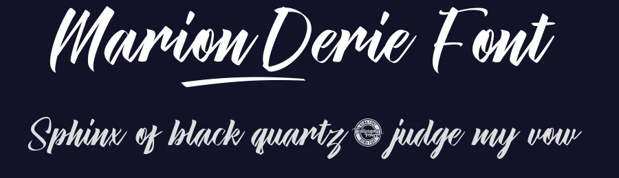 Marion Derie Font by CalligraphyFonts.net — Script Handwritten Font — thumbnail 2