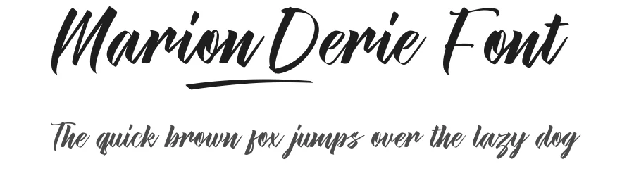Marion Derie Font by CalligraphyFonts.net — Script Handwritten Font