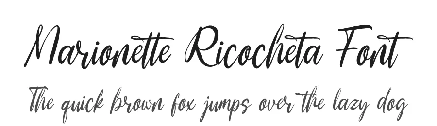 Marionette Ricocheta Font by Gracetypestudio — Script Handwritten Font