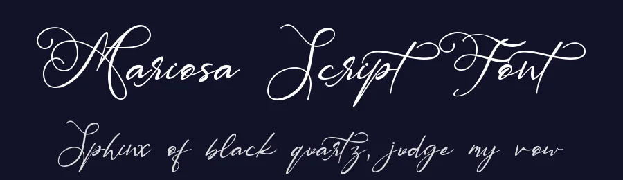Mariosa Script Font by Leterara — Script Handwritten Font — thumbnail 2