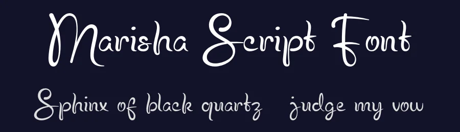 Marisha Script Font by Pikgura Type — Script Handwritten Font — thumbnail 2