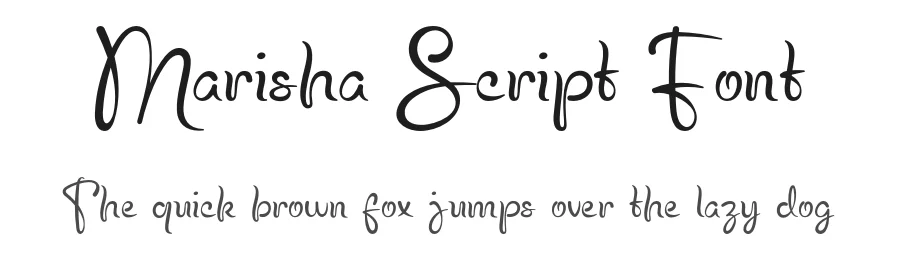 Marisha Script Font by Pikgura Type — Script Handwritten Font