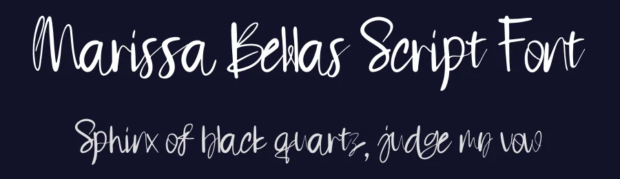 Marissa Bellas Script Font by Dhabee — Script Handwritten Font — thumbnail 2