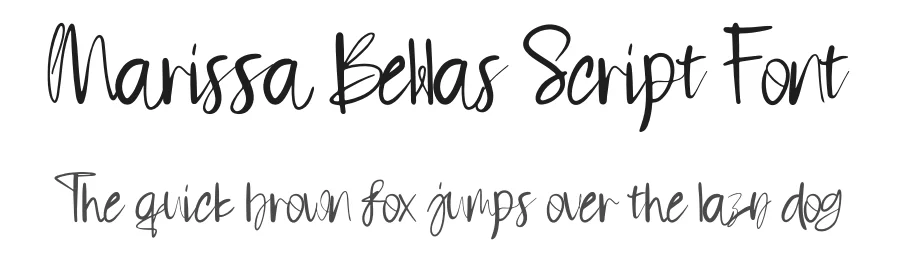 Marissa Bellas Script Font by Dhabee — Script Handwritten Font