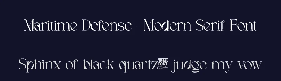 Maritime Defense – Modern Serif Font by 177Studio — Display Font — thumbnail 2