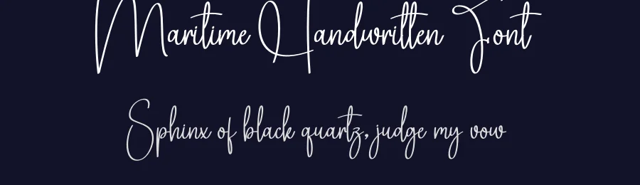 Maritime Handwritten Font by creativeletter — Script Handwritten Font — thumbnail 2