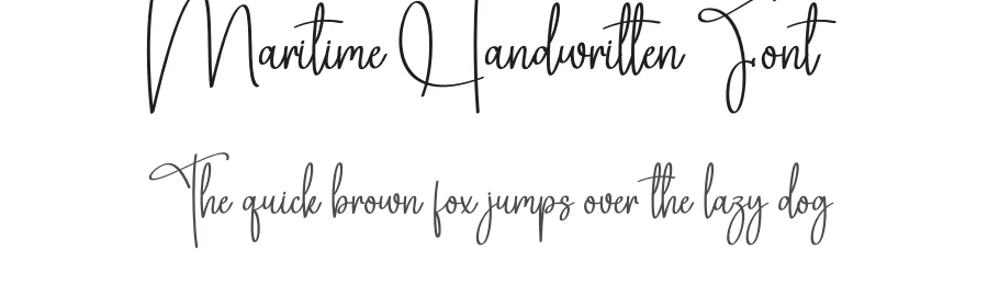 Maritime Handwritten Font by creativeletter — Script Handwritten Font