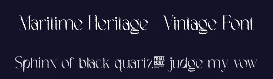 Maritime Heritage – Vintage Font by 177Studio — Display Font — thumbnail 2