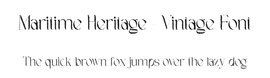 Maritime Heritage – Vintage Font by 177Studio — Display Font