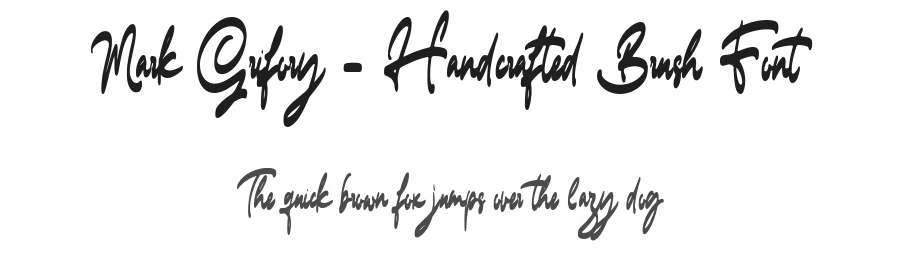Mark Grifory – Handcrafted Brush Font by Krismagraph — Script Handwritten Font