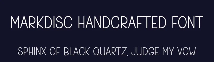 Markdisc Handcrafted Font by freshtypeink — Display Font — thumbnail 2