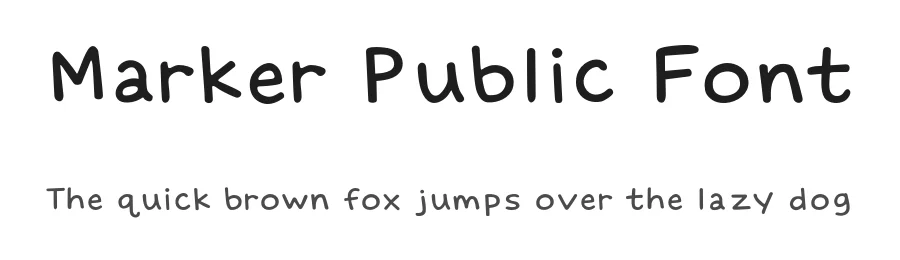 Marker Public Font by jayplex — Display Font