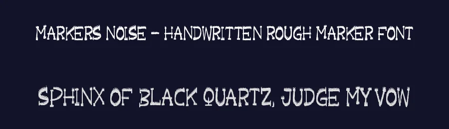 Markers Noise – Handwritten Rough Marker Font by letterenastudios — Script Handwritten Font — thumbnail 2