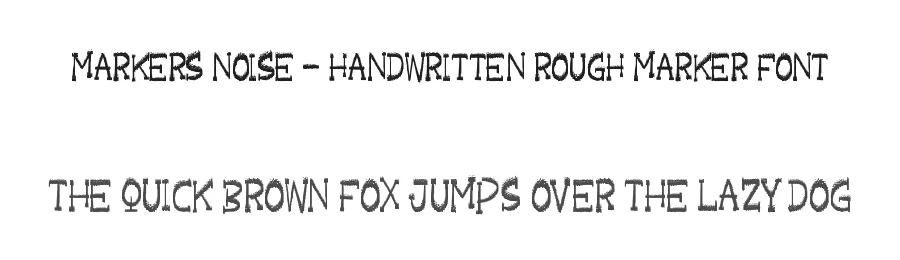 Markers Noise – Handwritten Rough Marker Font by letterenastudios — Script Handwritten Font
