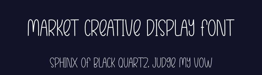 Market Creative Display Font by creativeletter — Display Font — thumbnail 2