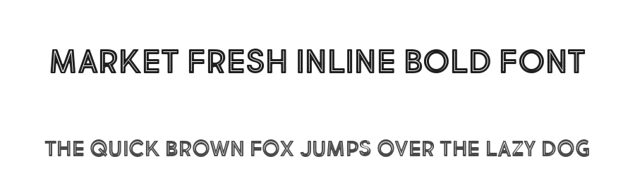 Market Fresh Inline Bold Font by Brittney Murphy Design — Display Font
