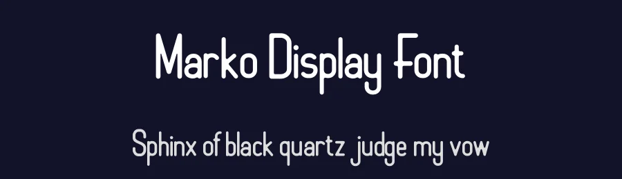 Marko Display Font by dickysyafaat — Display Font — thumbnail 2