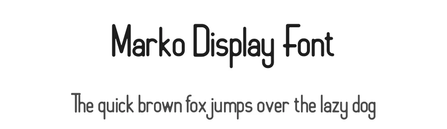 Marko Display Font by dickysyafaat — Display Font