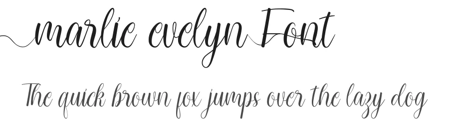 Marlie Evelyn Font by CalligraphyFonts.net — Script Handwritten Font