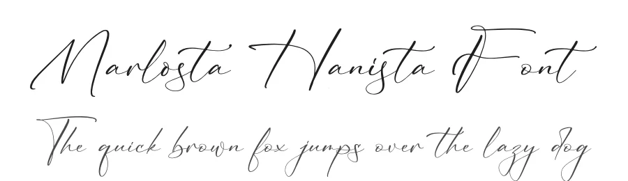 Marlosta Hanista Font by letterfabric — Script Handwritten Font